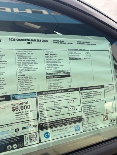2026 Chevrolet Colorado ZR2